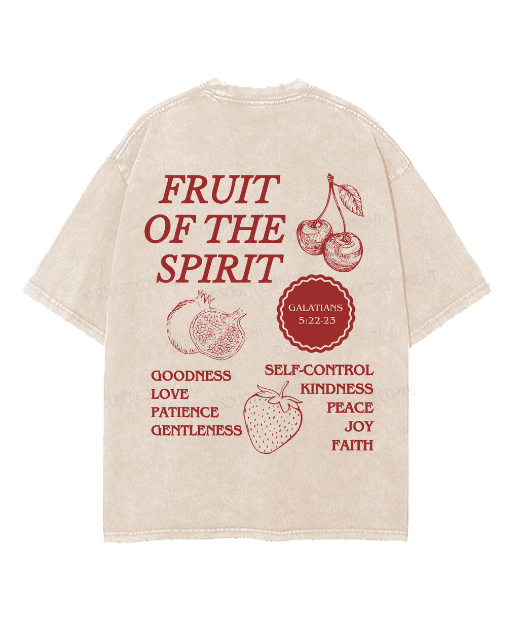 Fruit Of The Spirit Double Sided Unisex Washed Christian T-shirt Style007 Hoodie, Sweatshirt | CiraTrend.com (Image 5)