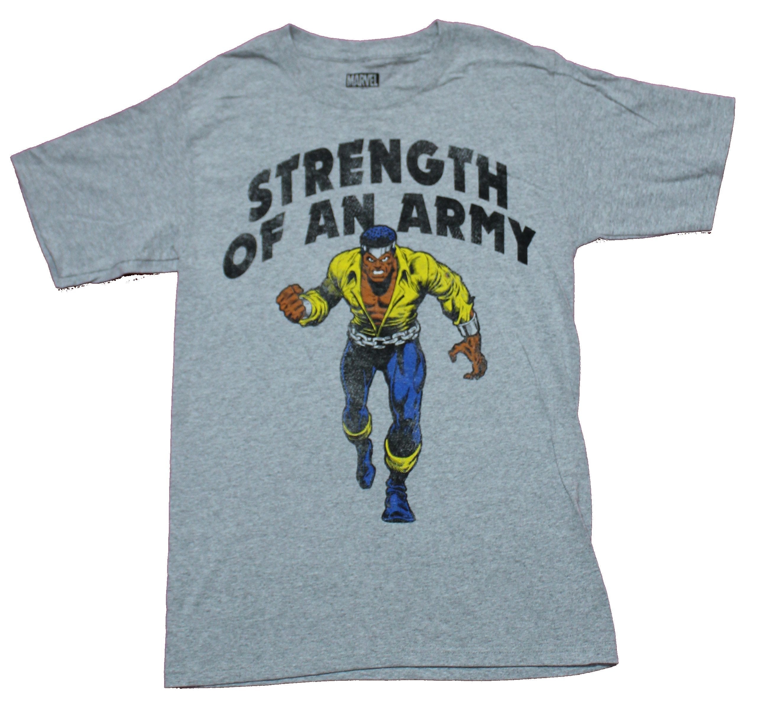 Luke Cage Mens T-Shirt  - Strength of an Army Cage Battle Ready Under Words Hoodie, Sweatshirt | CiraTrend.com