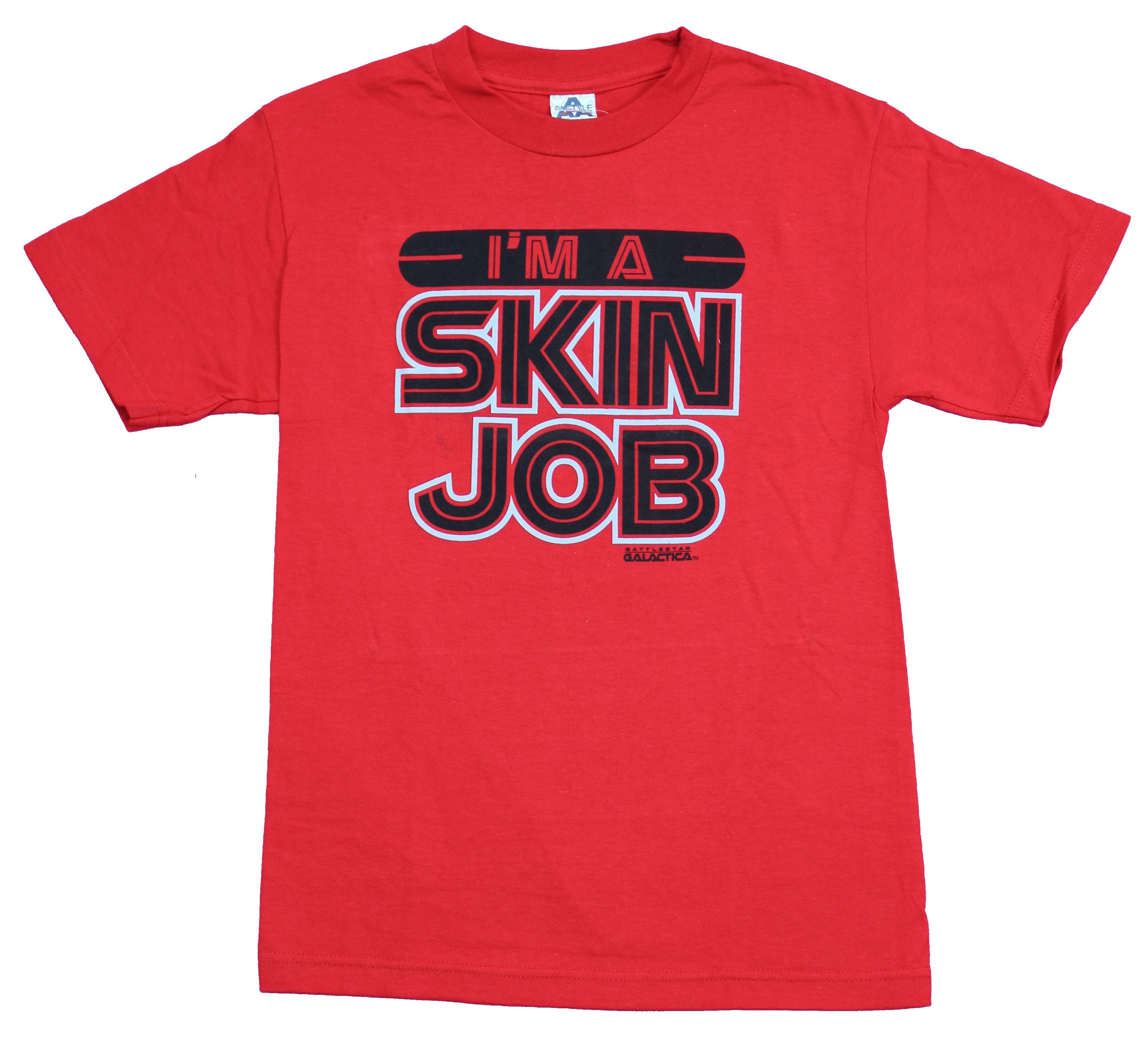 Battlestar Galactica Mens T-Shirt - "I'm a Skin Job" Logo Hoodie, Sweatshirt | CiraTrend.com