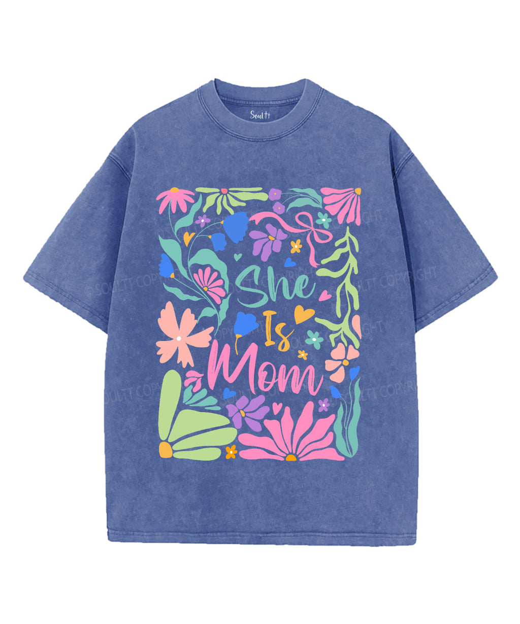 She Is Mom Unisex Washed Christian T-shirt Hoodie, Sweatshirt | CiraTrend.com (Image 2)