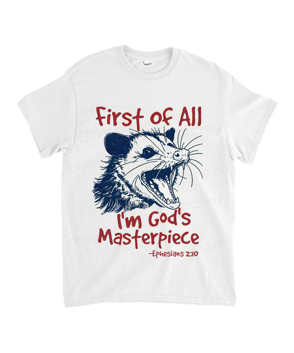 I'm God's Masterpiece Unisex Cotton Christian T-Shirt Hoodie, Sweatshirt | CiraTrend.com (Image 1)