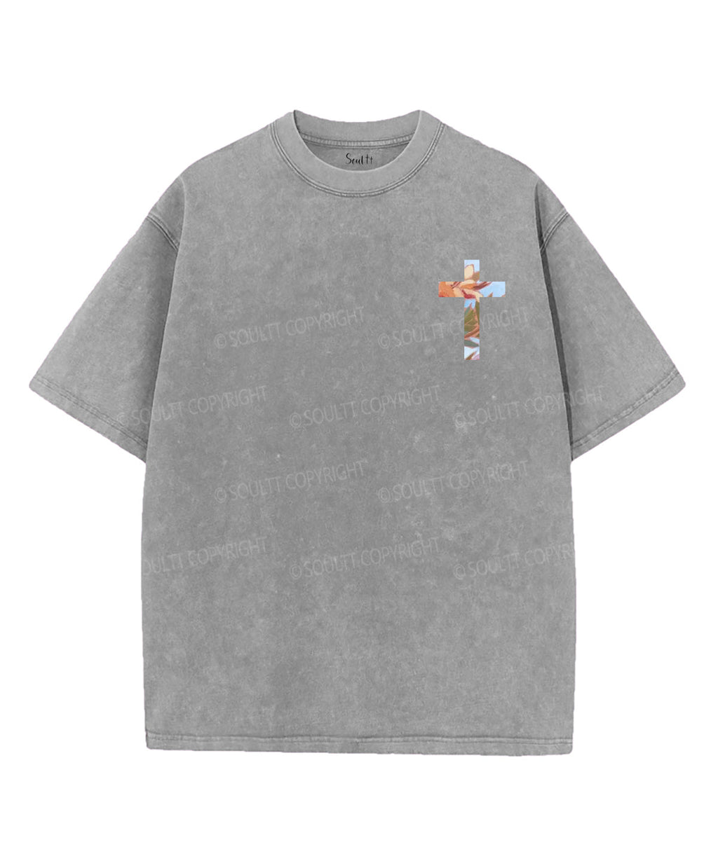 It Is Well With My Soul Double Sided Unisex Washed Christian T-shirt Style004 Hoodie, Sweatshirt | CiraTrend.com (Image 4)