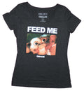 Gremlins Girls Juniors T-Shirt - Feed ME Smiling Gizmo Photo Image Hoodie, Sweatshirt | CiraTrend.com