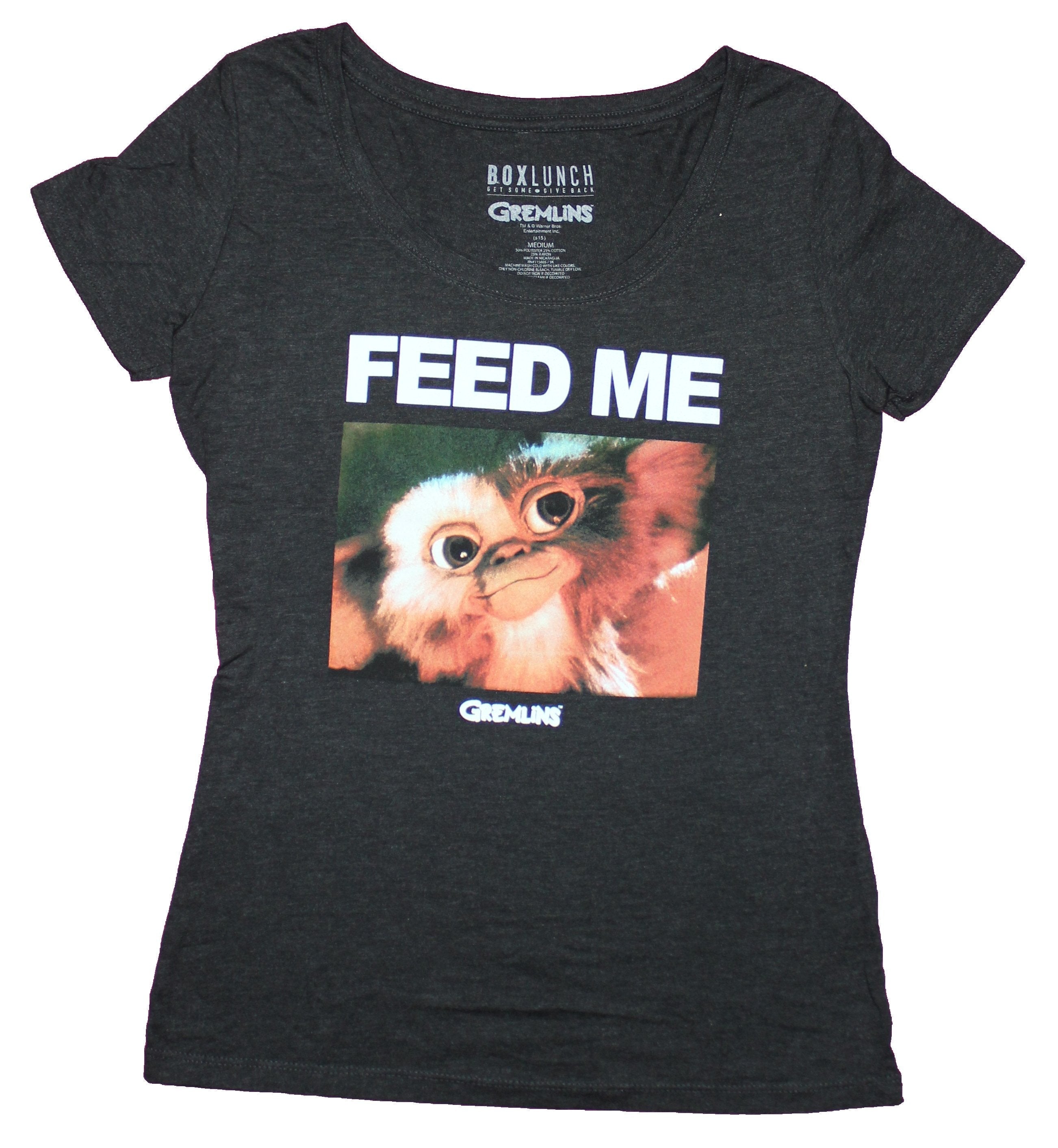 Gremlins Girls Juniors T-Shirt - Feed ME Smiling Gizmo Photo Image Hoodie, Sweatshirt | CiraTrend.com