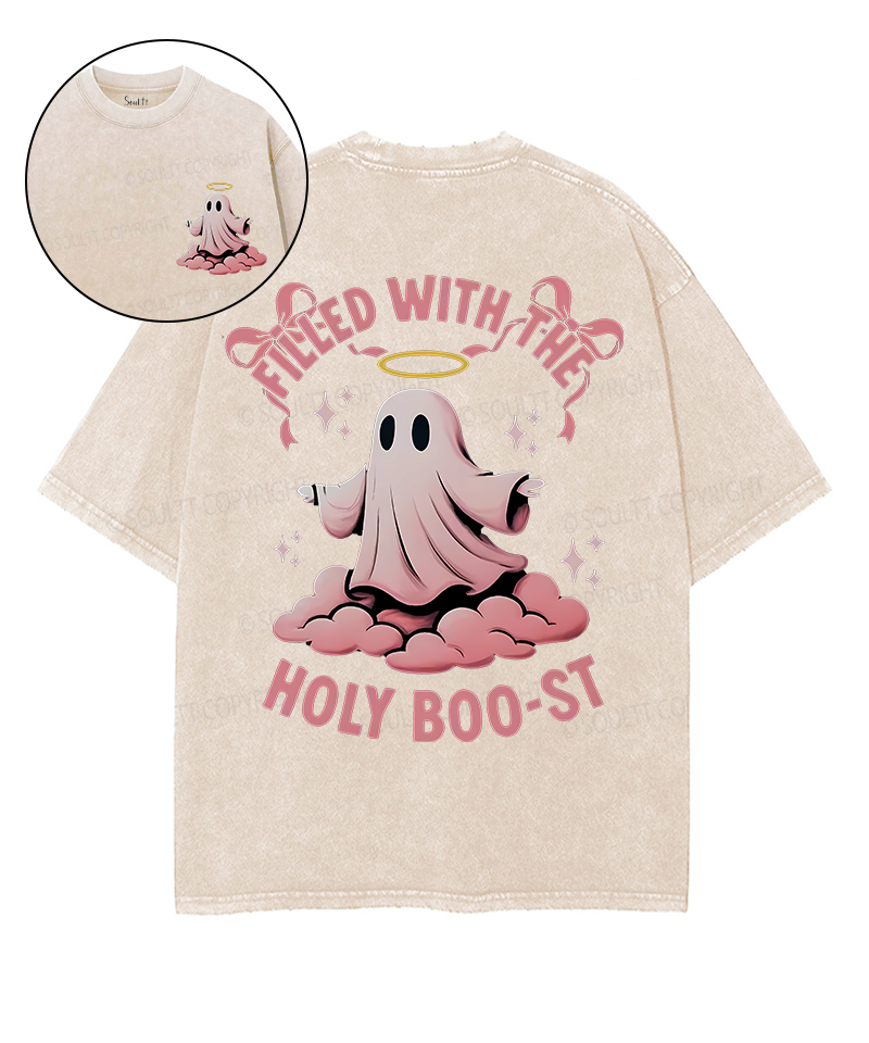Holy Boo Double Sided Washed Christian T-Shirts, Hoodie, Sweatshirt