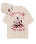 Holy Boo Double Sided Washed Christian T-Shirts, Hoodie, Sweatshirt