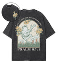 Sing For Joy Double Sided Unisex Washed Christian T-shirt Hoodie, Sweatshirt | CiraTrend.com (Image 1)