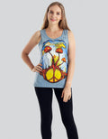 Shroom Print Stonewash Tank Top (TH-1496PK)