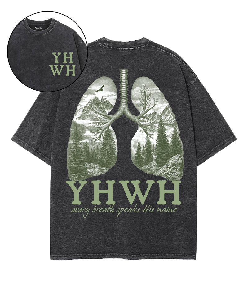 Every Breath Speaks His Name Double Sided Washed Christian T-shirt Style001 Hoodie, Sweatshirt | CiraTrend.com (Image 1)