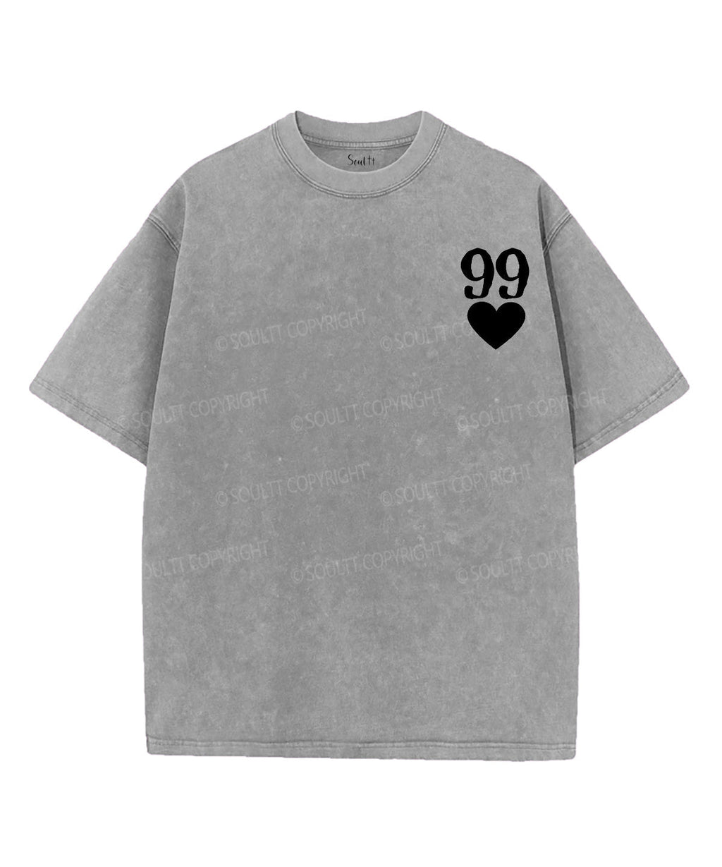 He Left 99 Double Sided Washed Christian Style001 T-Shirts, Hoodie, Sweatshirt