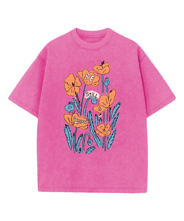 Be Still And Know Washed Christian T-shirt Hoodie, Sweatshirt | CiraTrend.com (Image 2)