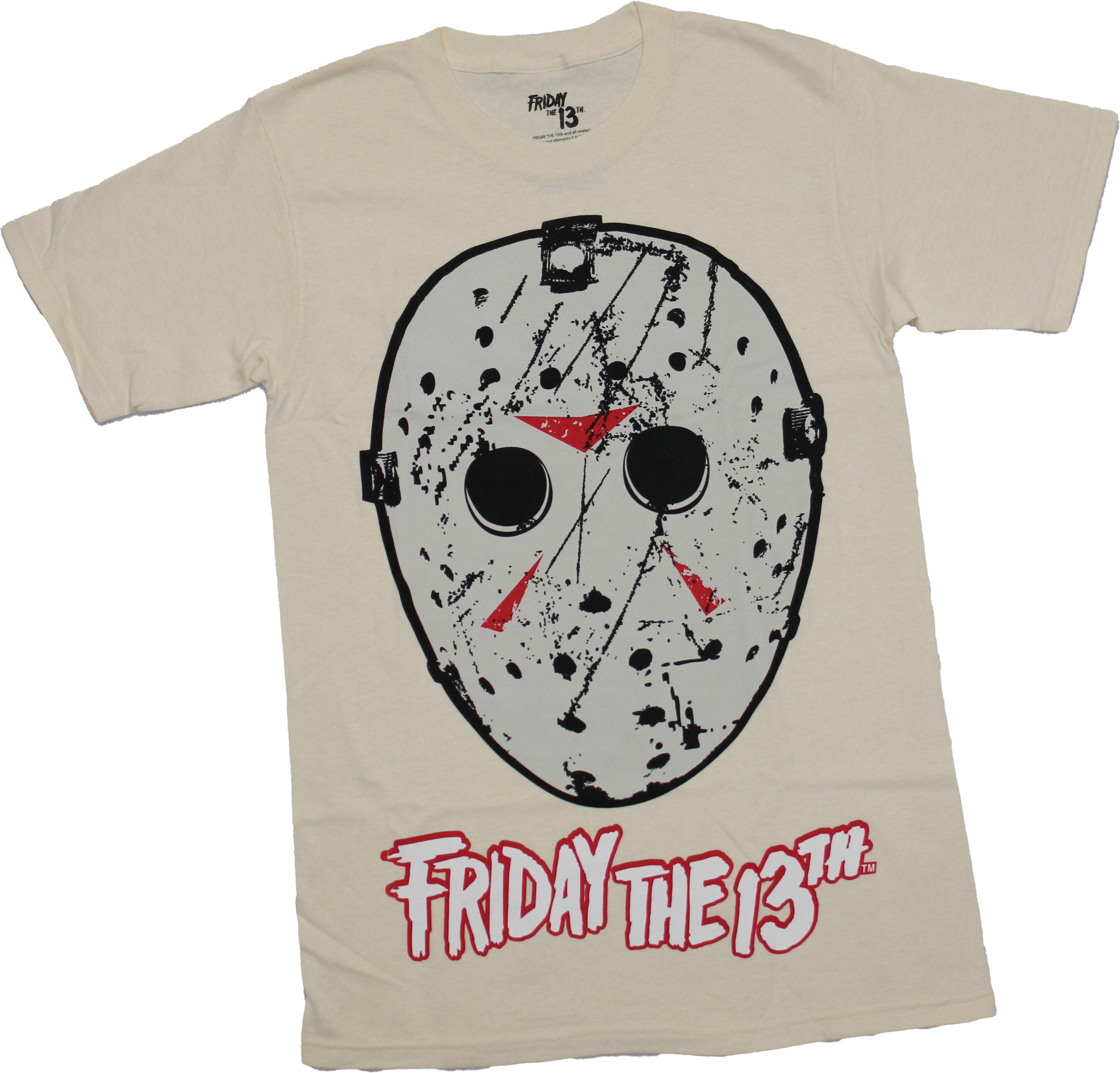 Friday the 13th Mens T-Shirt - Giant Mask Over Logo Hoodie, Sweatshirt | CiraTrend.com