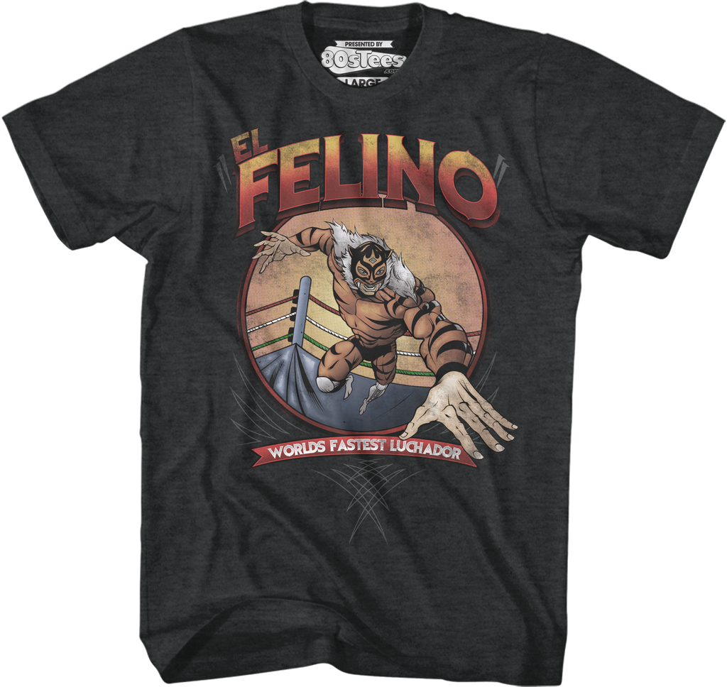 El Felino Luchador T-Shirt Hoodie, Sweatshirt | CiraTrend.com (Image 1)