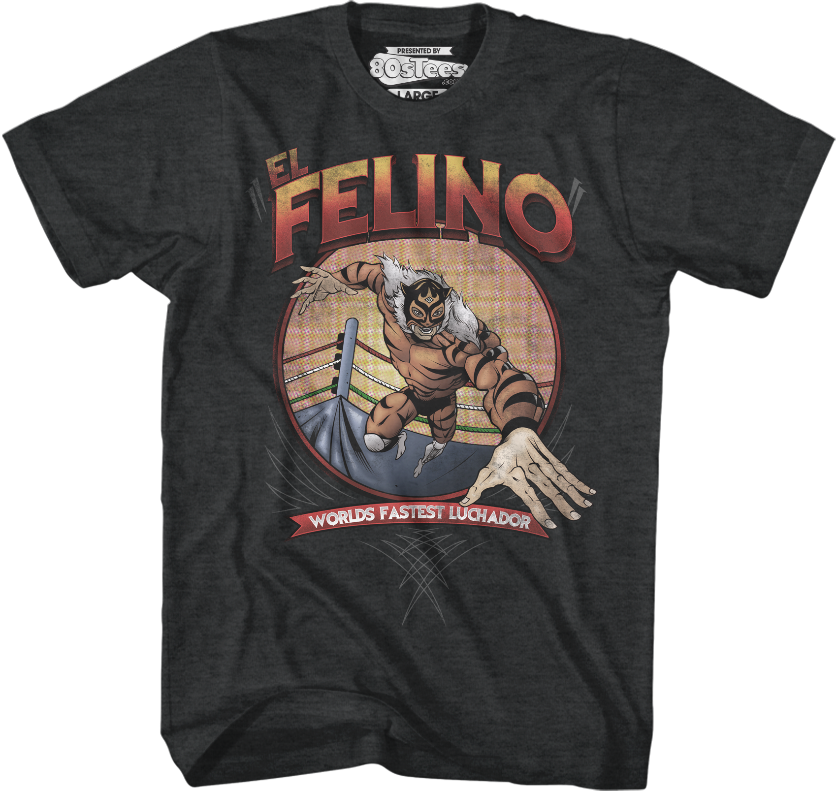 El Felino Luchador T-Shirt Hoodie, Sweatshirt | CiraTrend.com (Image 1)