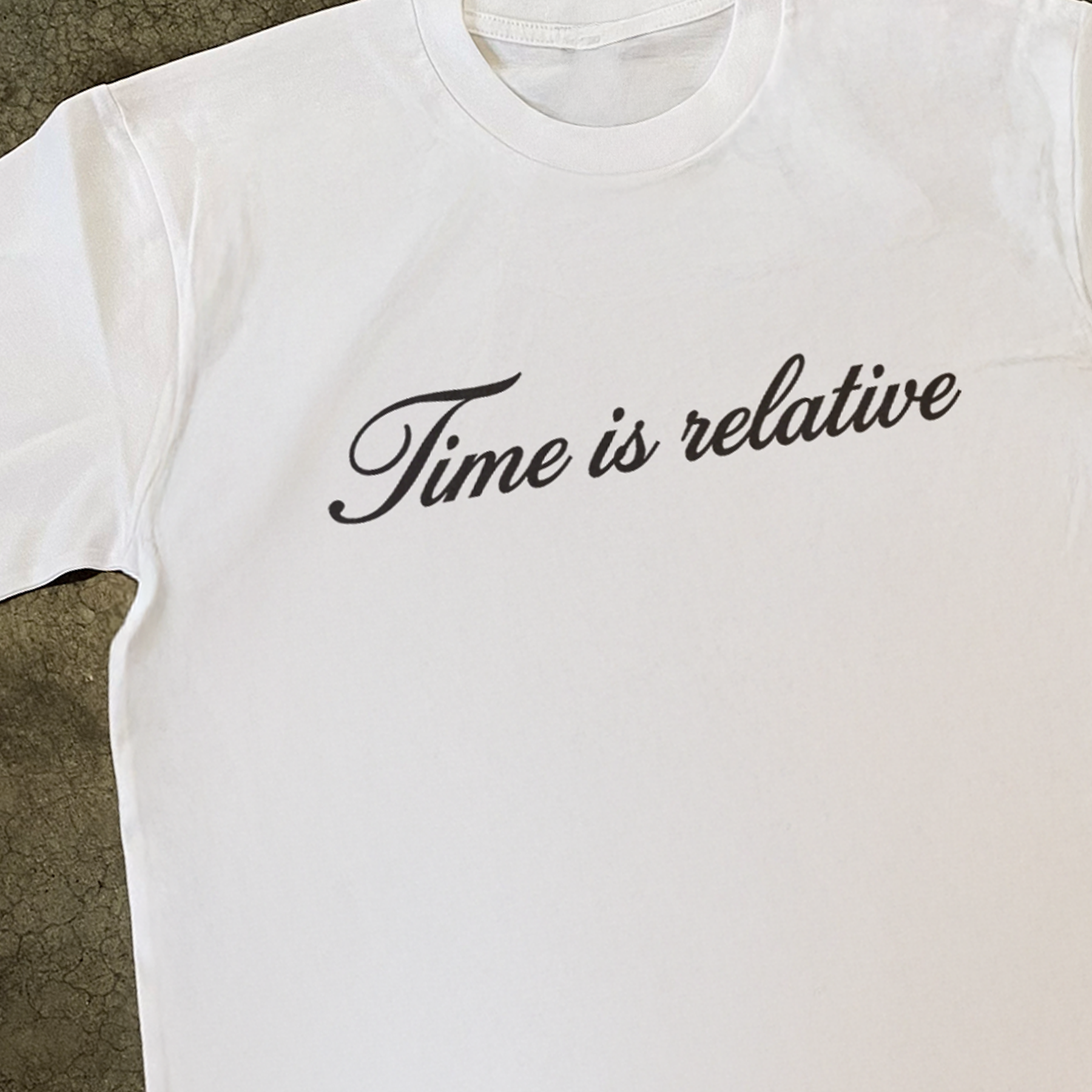 'TIME IS RELATIVE' SCRIPT HEAVYY TEE Hoodie, Sweatshirt | CiraTrend.com (Image 2)