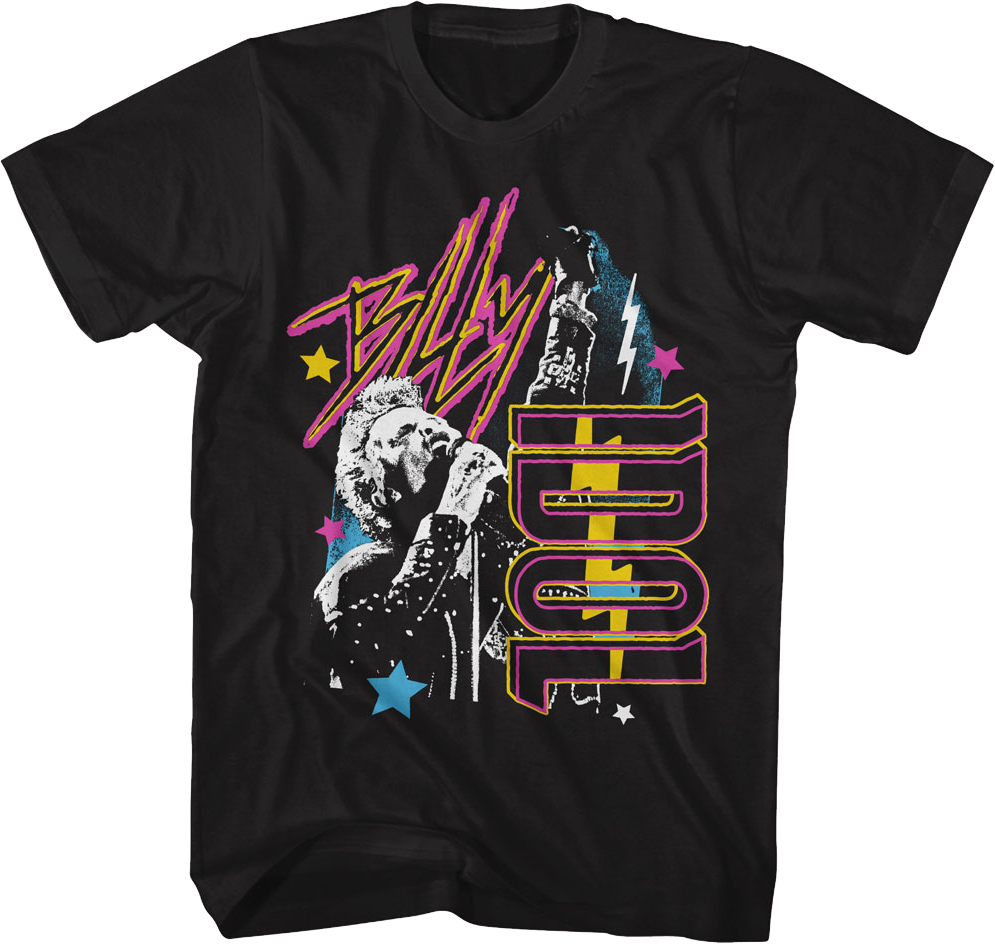 Electric Shapes Billy Idol T-Shirt Hoodie, Sweatshirt | CiraTrend.com (Image 1)