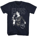 Elvis Presley - Elvis On The Mic Boyfriend Tee Hoodie, Sweatshirt | CiraTrend.com
