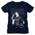Elvis Presley - Elvis On The Mic Womens T-Shirt Hoodie, Sweatshirt | CiraTrend.com