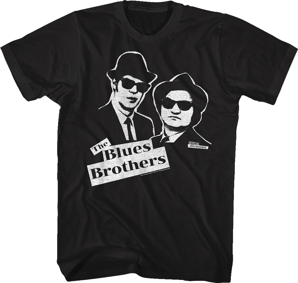Elwood and Jake Sketch Blues Brothers T-Shirt Hoodie, Sweatshirt | CiraTrend.com (Image 1)
