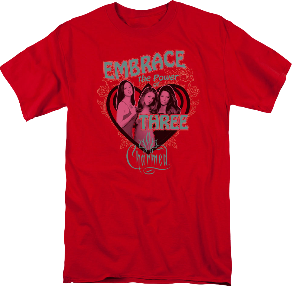 Embrace The Power Of Three Charmed T-Shirt Hoodie, Sweatshirt | CiraTrend.com (Image 1)