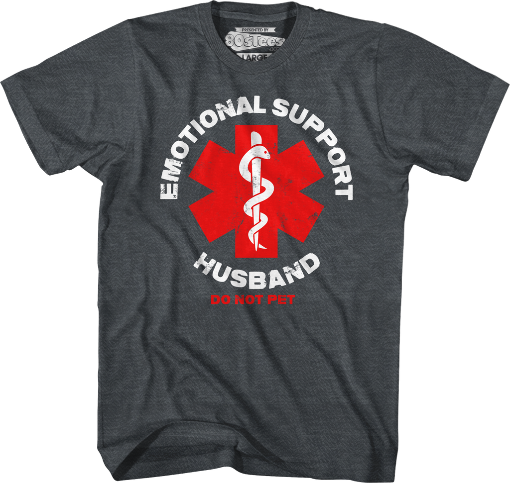 Emotional Support Husband T-Shirt Hoodie, Sweatshirt | CiraTrend.com (Image 3)