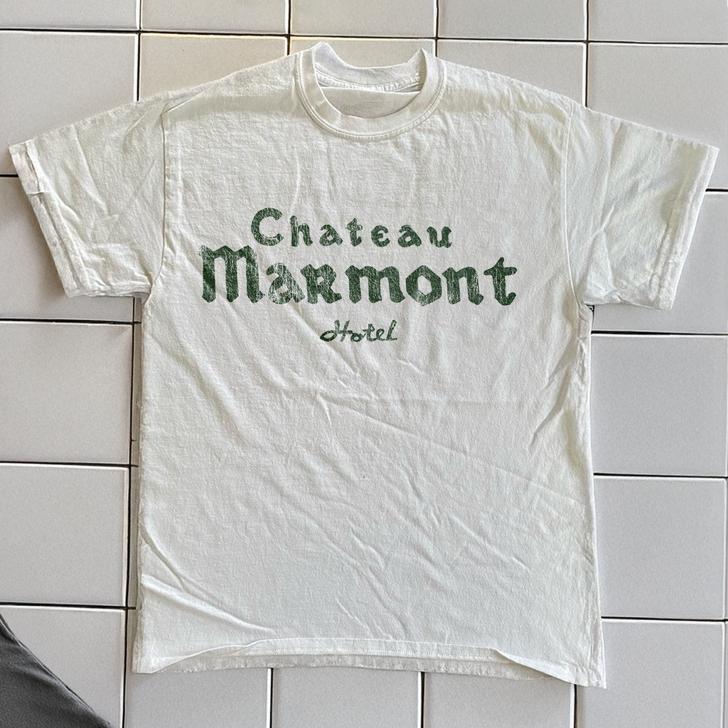 90s CHATEAU MARMONT RARE WASHED WHITE T-SHIRT