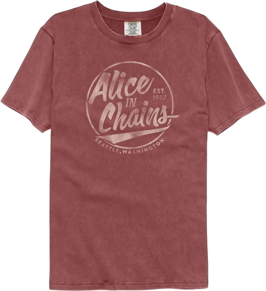 Est. 1987 Alice In Chains Comfort Colors Brand T-Shirt Hoodie, Sweatshirt | CiraTrend.com (Image 1)