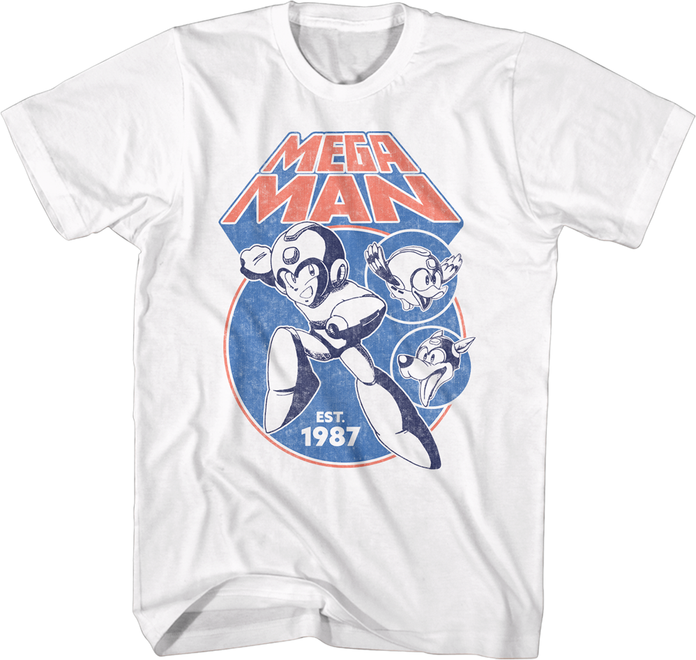 Est. 1987 Mega Man T-Shirt Hoodie, Sweatshirt | CiraTrend.com (Image 1)