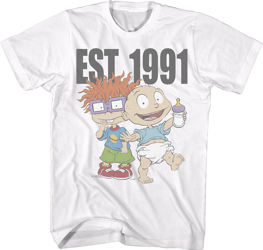 Est. 1991 Rugrats T-Shirt Hoodie, Sweatshirt | CiraTrend.com (Image 1)