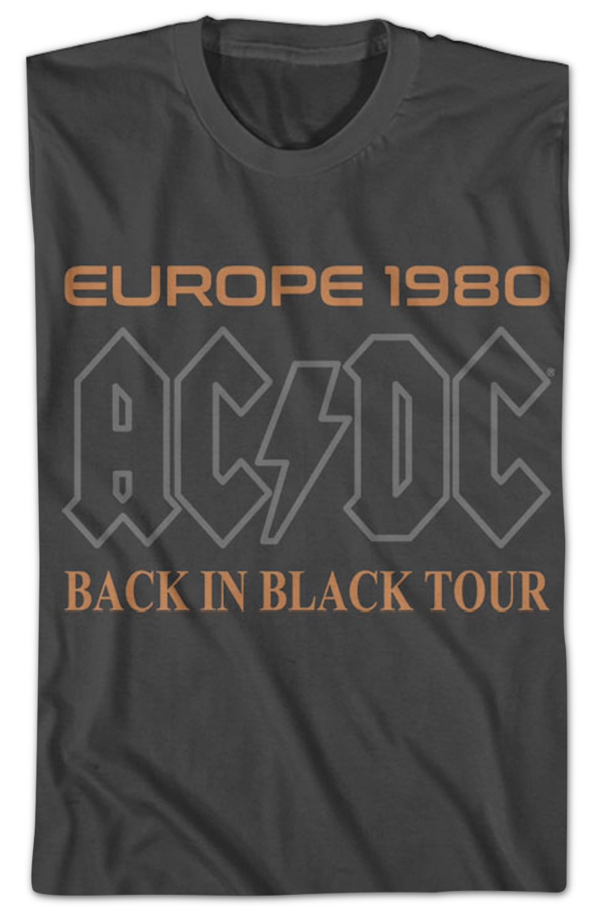 Europe 1980 Back In Black Tour ACDC T-Shirt Hoodie, Sweatshirt | CiraTrend.com (Image 2)