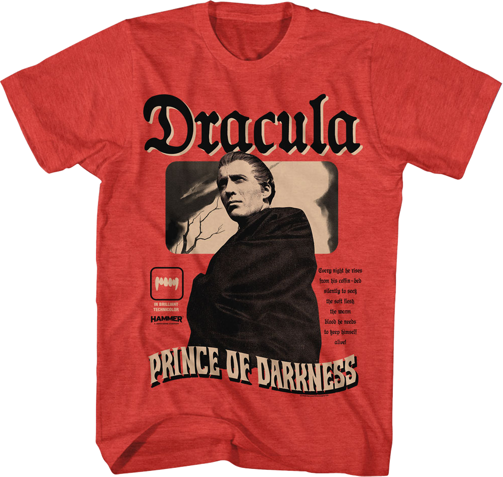 Every Night He Rises Dracula Prince Of Darkness Hammer Films T-Shirt Hoodie, Sweatshirt | CiraTrend.com (Image 1)
