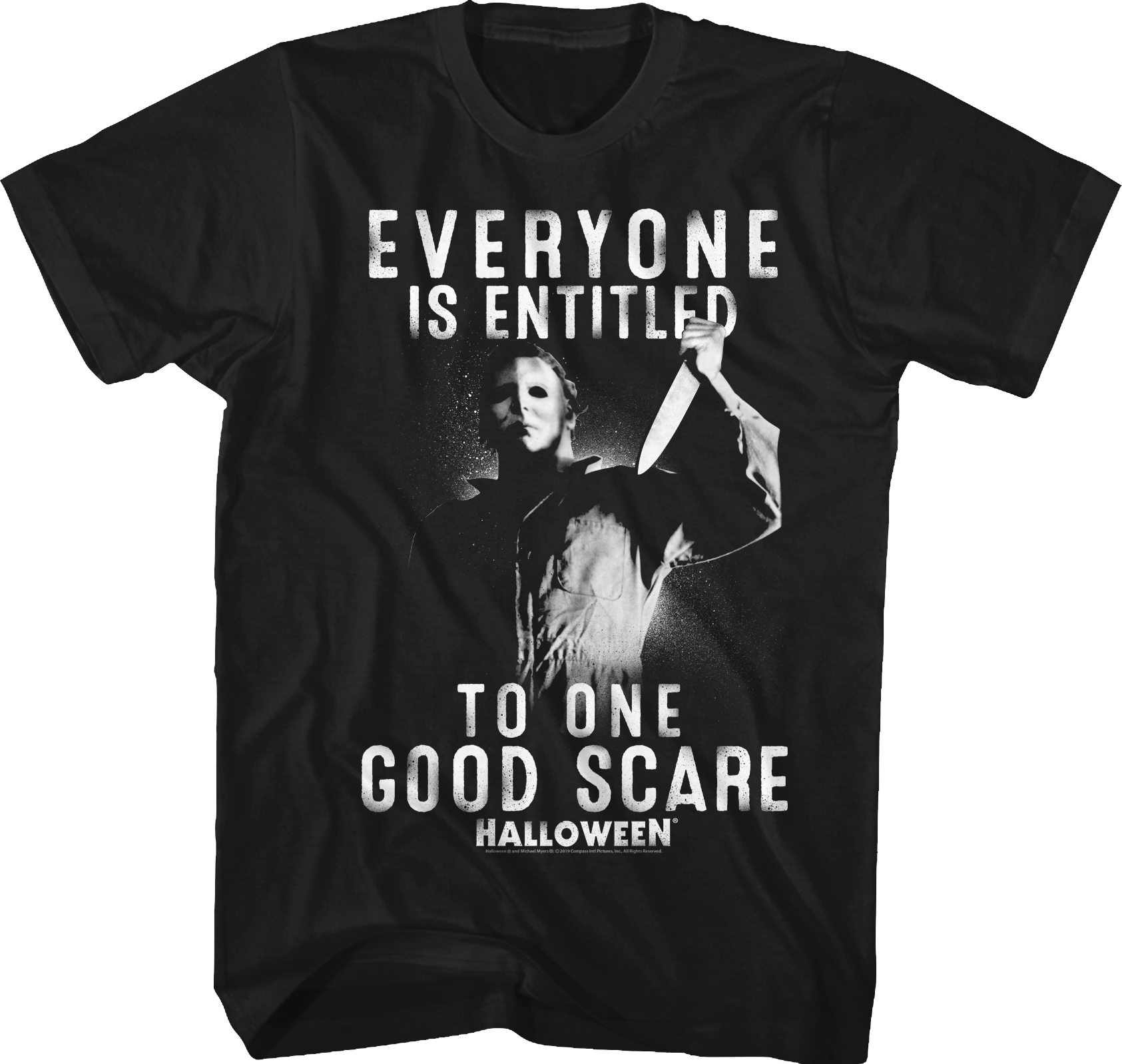 Everyone Is Entitled To One Good Scare Halloween T-Shirt Hoodie, Sweatshirt | CiraTrend.com (Image 1)
