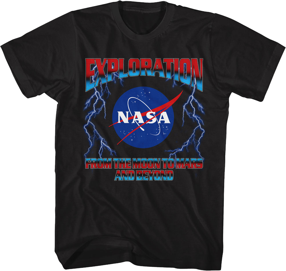 Exploration From The Moon To Mars And Beyond NASA T-Shirt Hoodie, Sweatshirt | CiraTrend.com (Image 1)