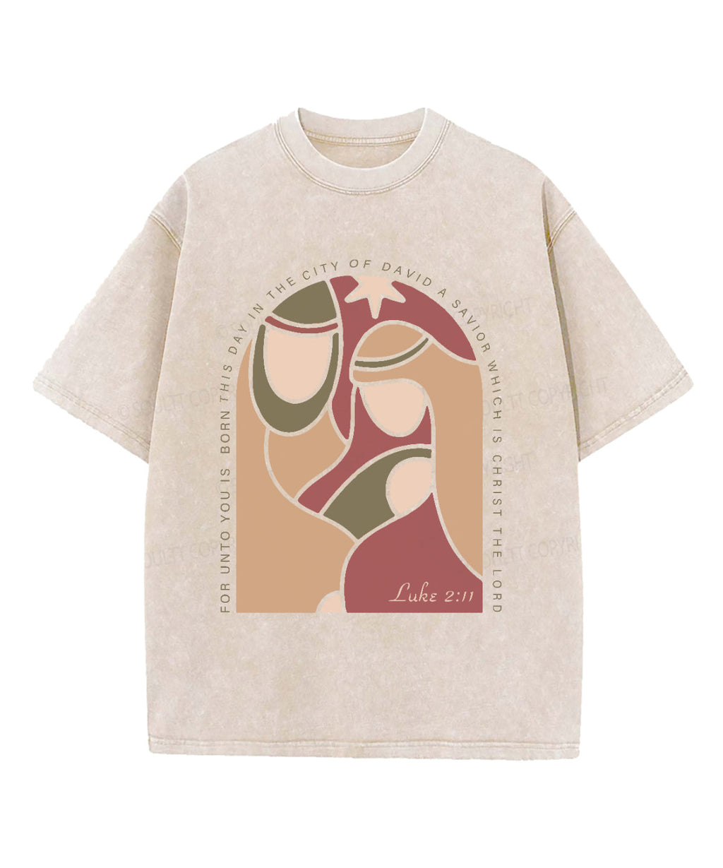 For Unto You Is Bron This Day Washed Christian T-shirt Hoodie, Sweatshirt | CiraTrend.com (Image 3)
