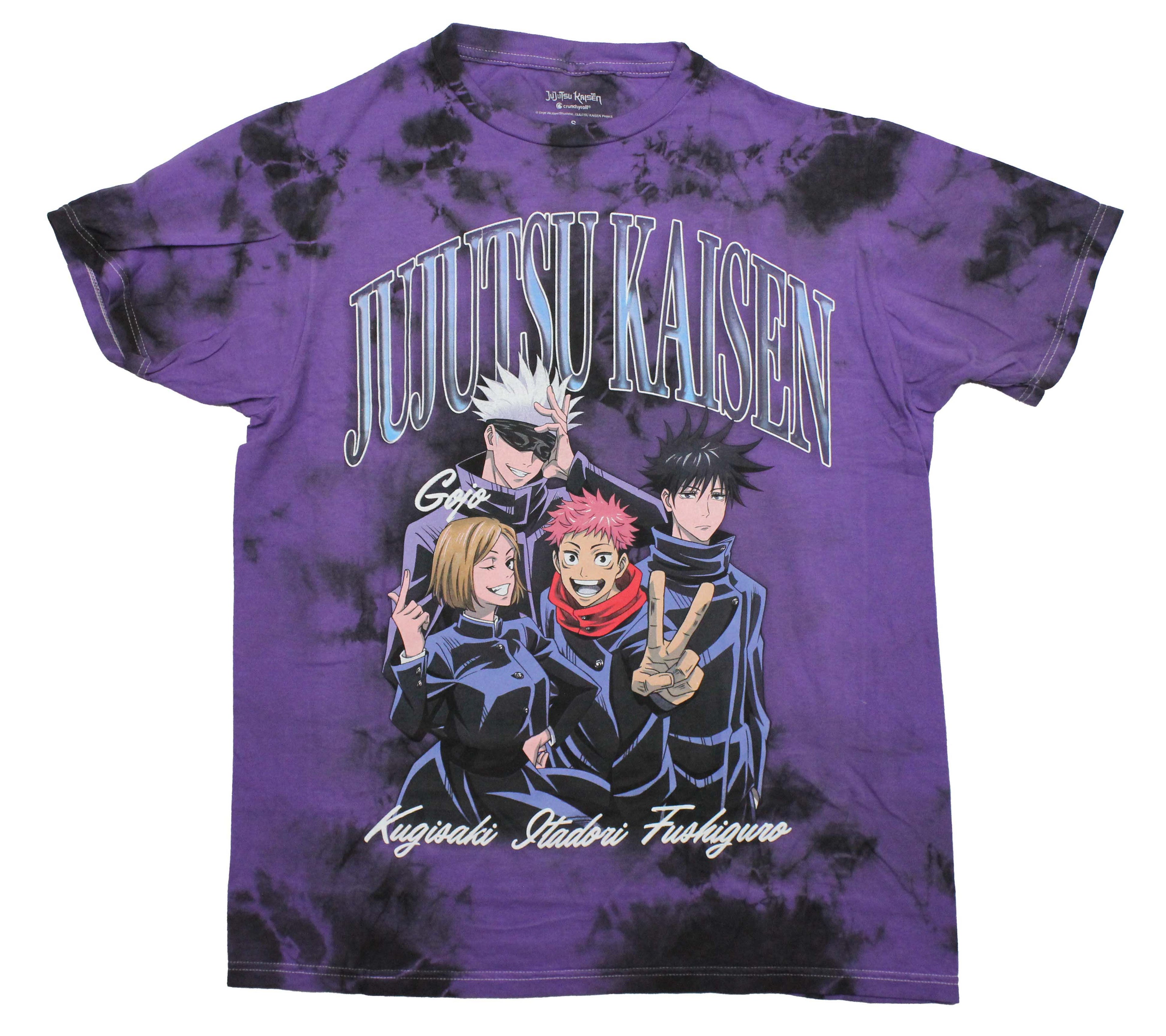 Jujutsu Kaisen Mens T-Shirt - Purple Tie-Dye Gojo and First Years Hoodie, Sweatshirt | CiraTrend.com