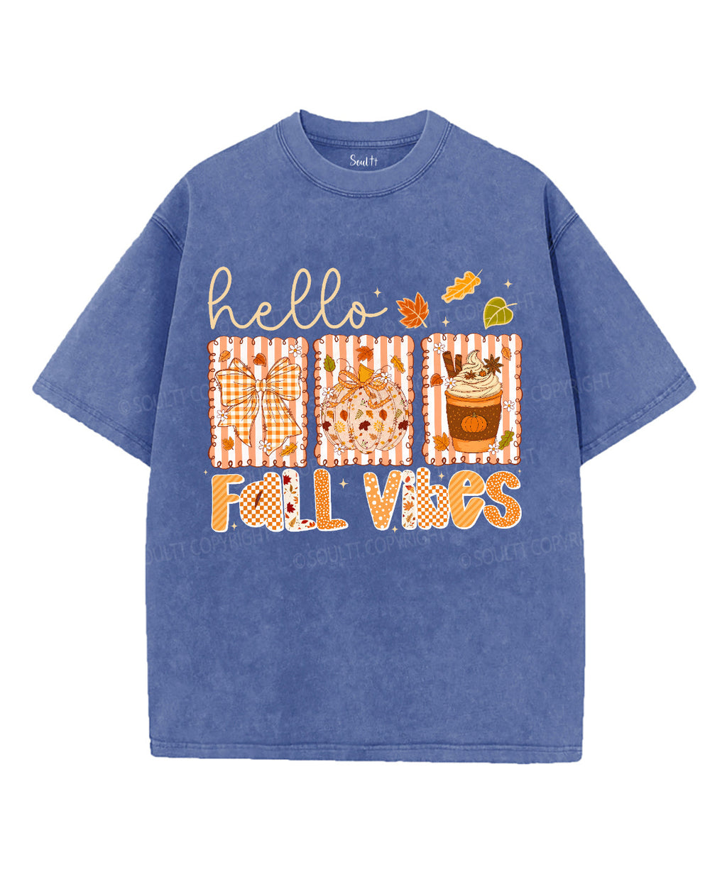 Fall Vibes Unisex Washed Christian T-shirt Hoodie, Sweatshirt | CiraTrend.com (Image 5)