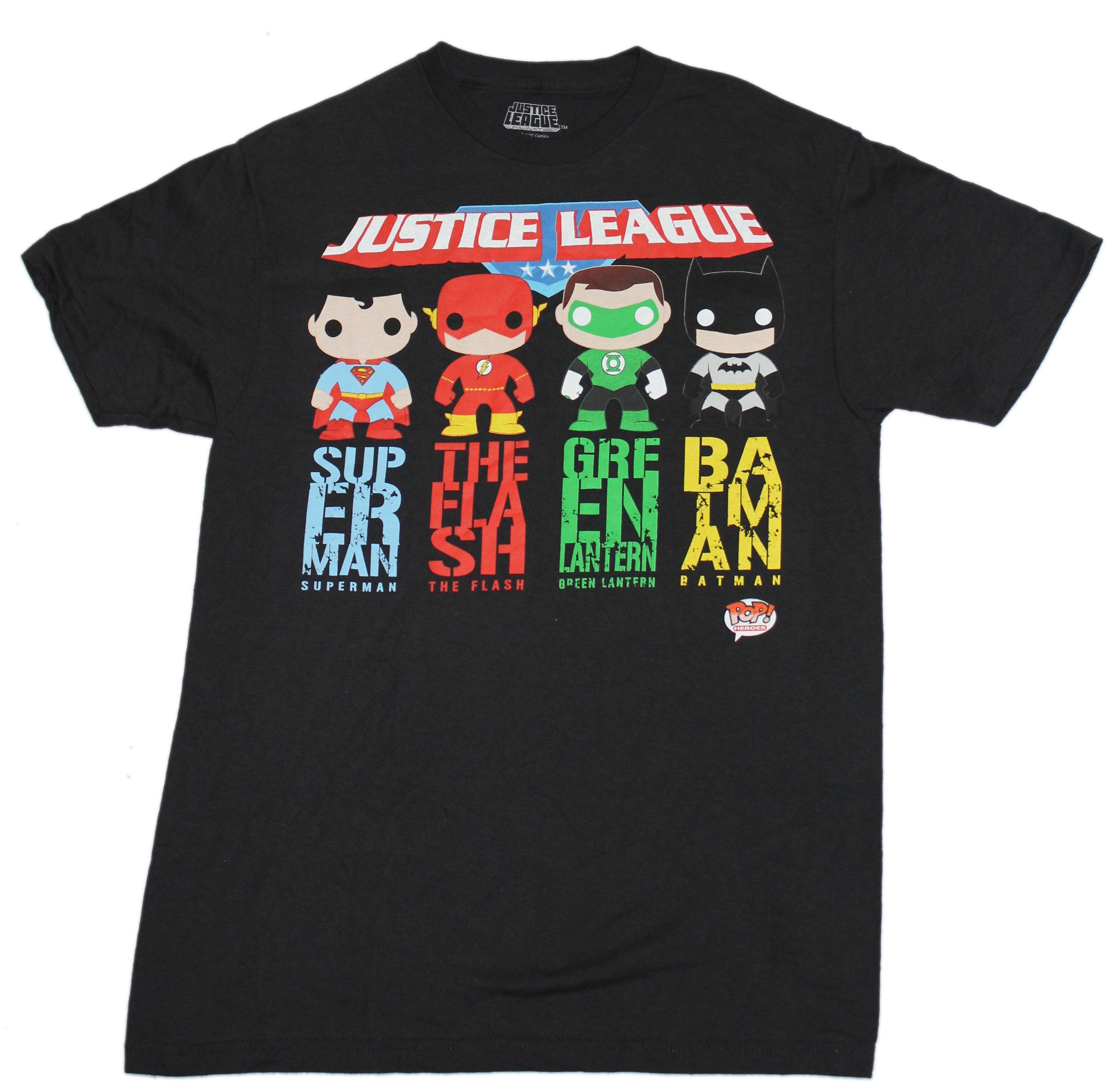 Justice League Mens T-Shirt - Funko Pop Cast Hoodie, Sweatshirt | CiraTrend.com