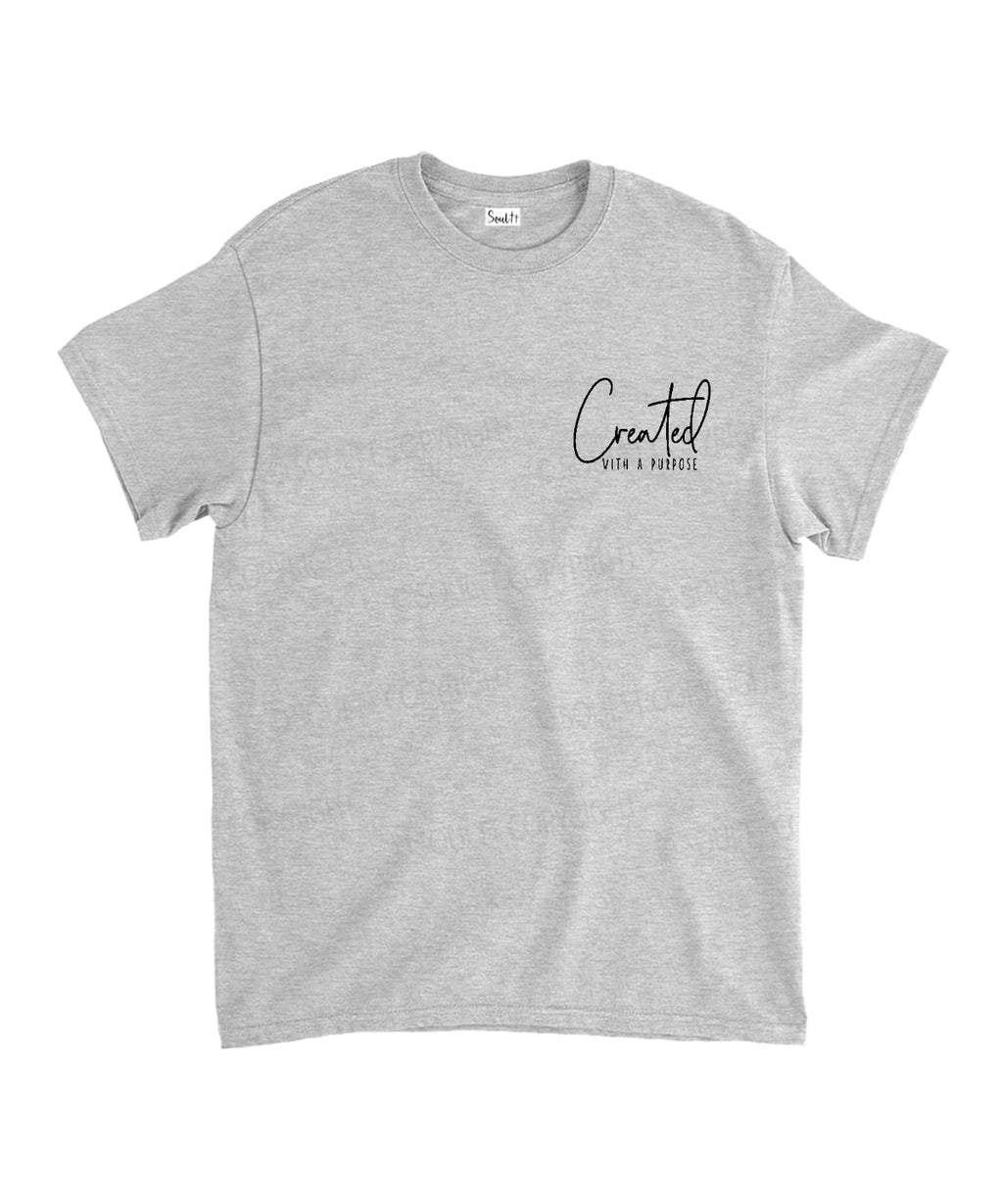 Created Purpose Double Sided Cotton Christian T-Shirts, Hoodie, Sweatshirt