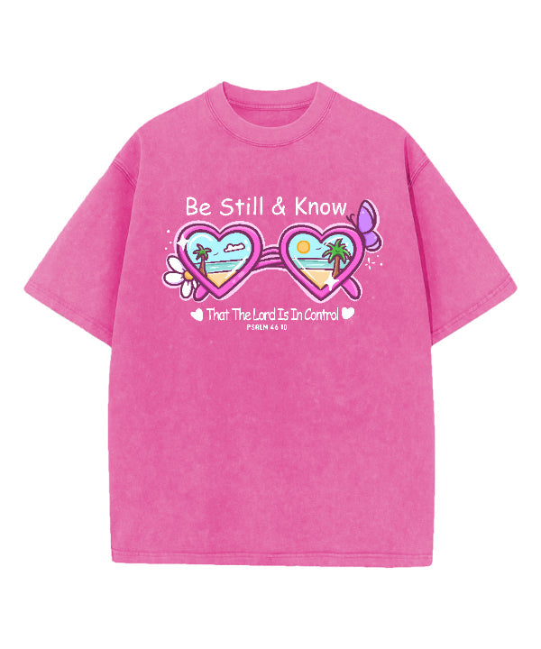 Be Still And Know Washed Christian T-shirt Style001 Hoodie, Sweatshirt | CiraTrend.com (Image 1)