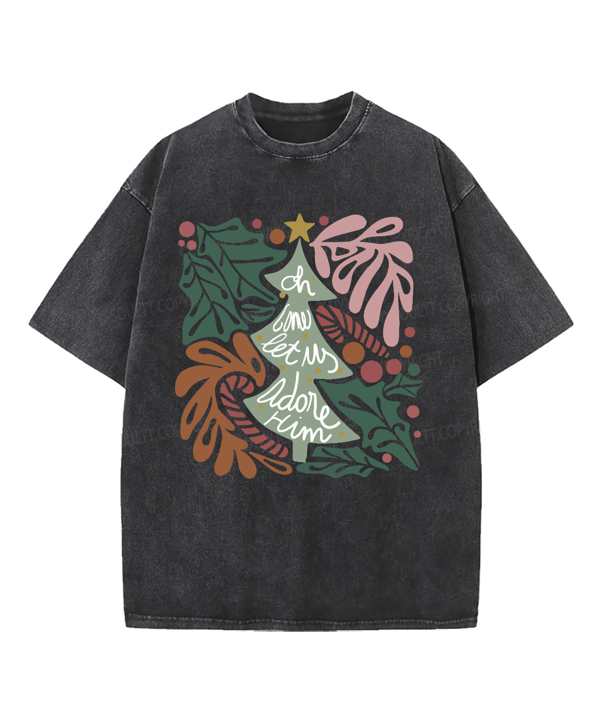 Oh Come Let Us Adore Him Washed Christian T-shirt Style002 Hoodie, Sweatshirt | CiraTrend.com (Image 3)