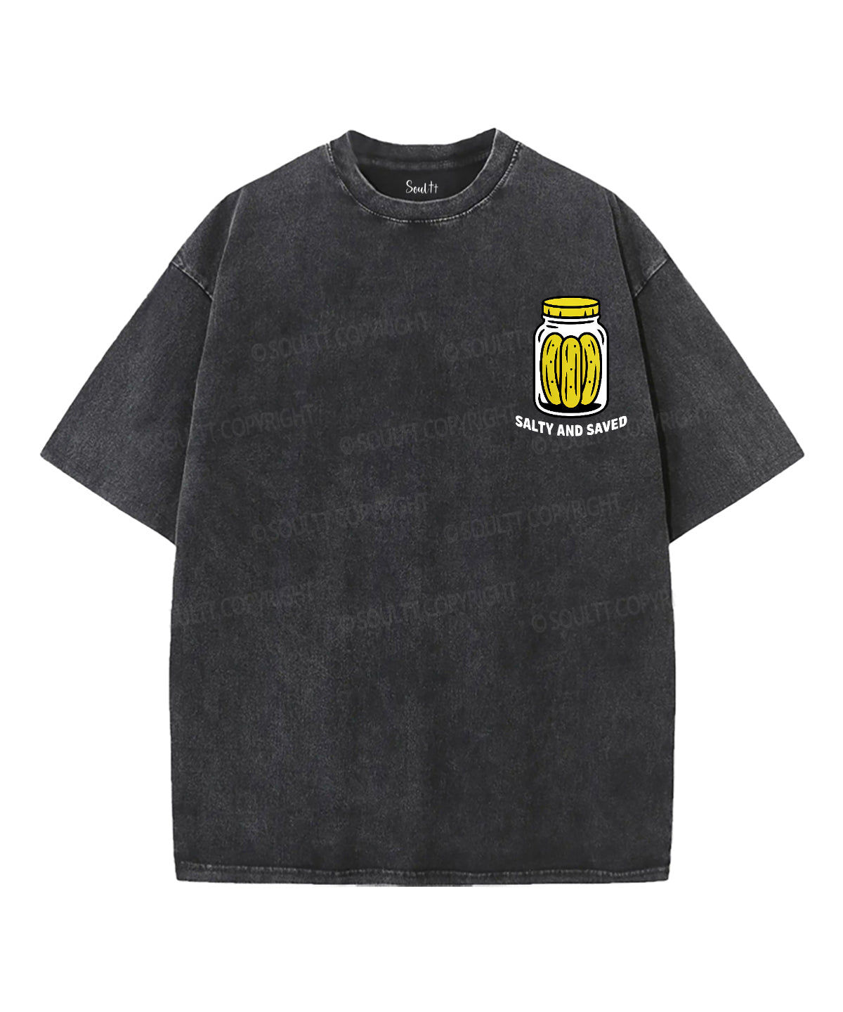 Salty And Saved Double Sided Unisex Washed Christian T-shirt Style007 Hoodie, Sweatshirt | CiraTrend.com (Image 4)