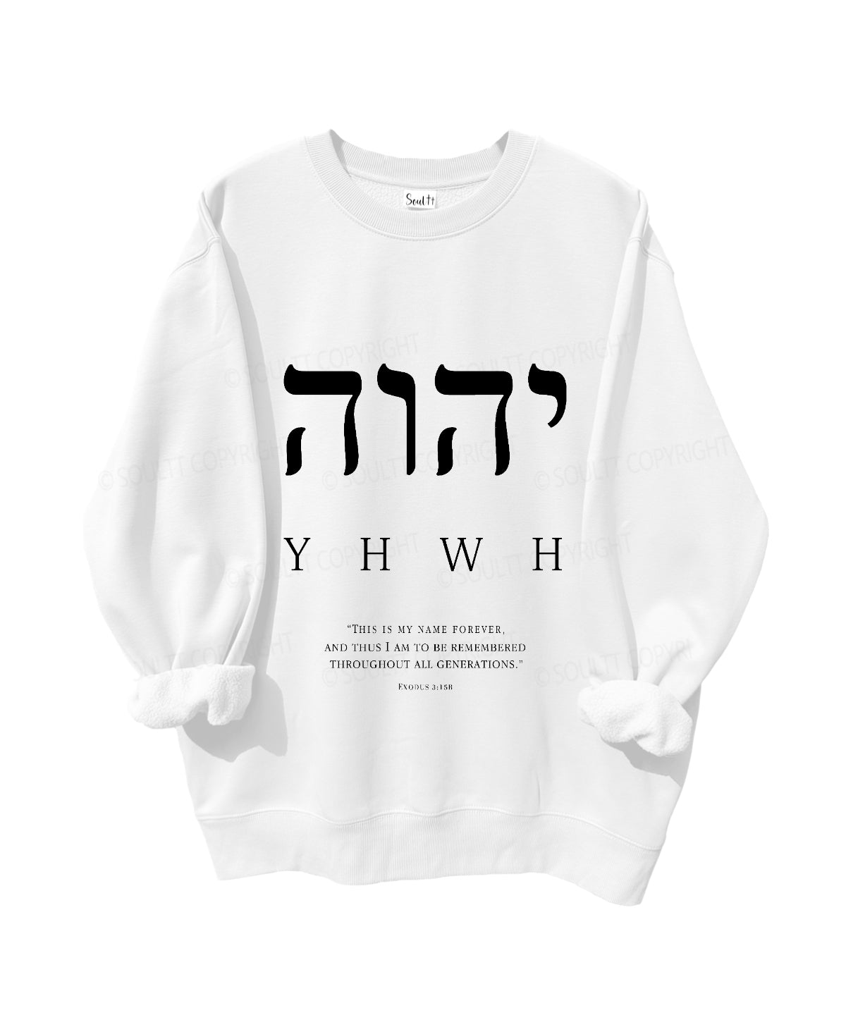 YHWH Christian Fleece Sweatshirt T-Shirts, Hoodie | CiraTrend.com (Image 1)