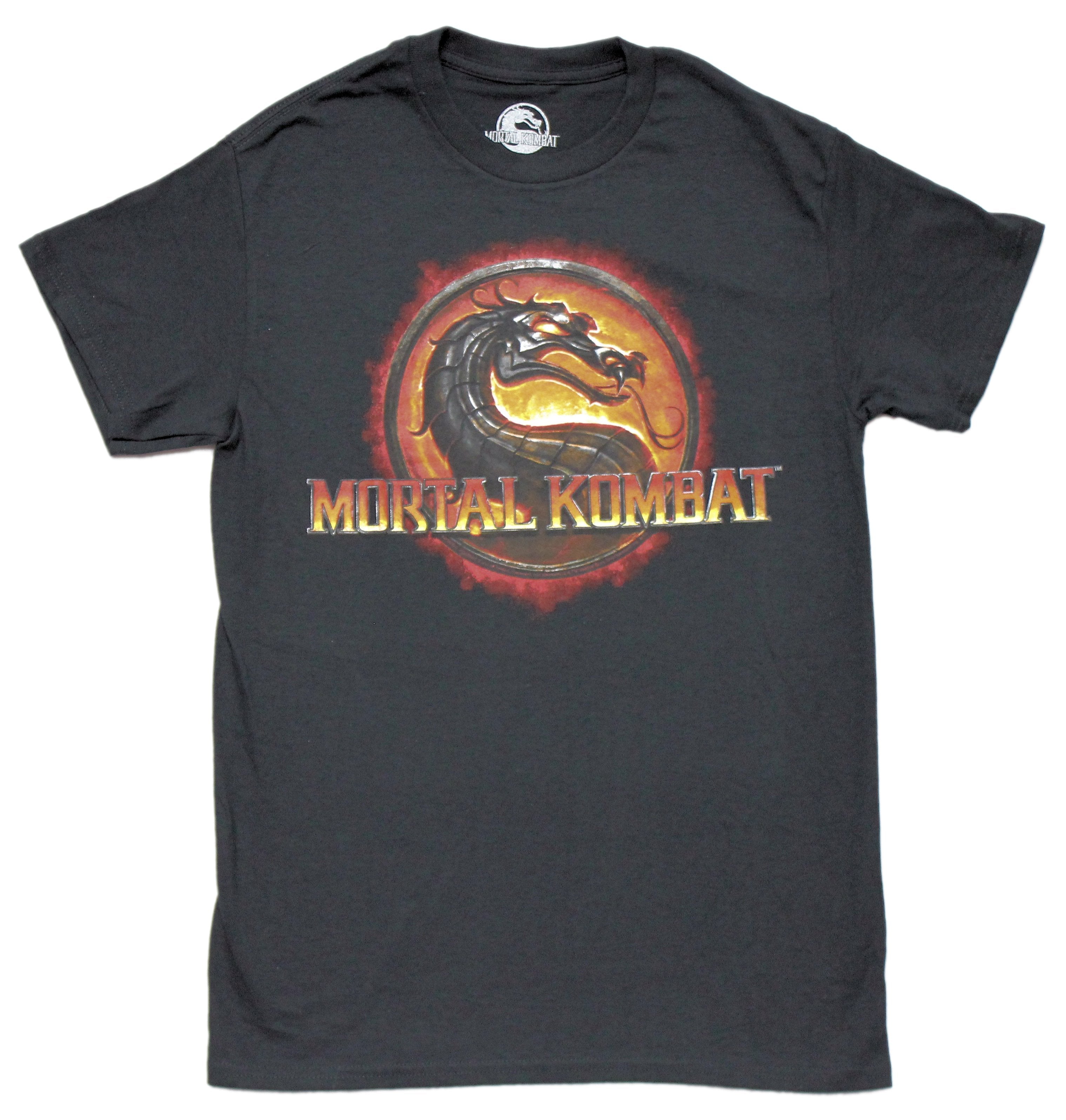 Mortal Kombat Mens T-Shirt  - Classic Fiery Logo Hoodie, Sweatshirt | CiraTrend.com