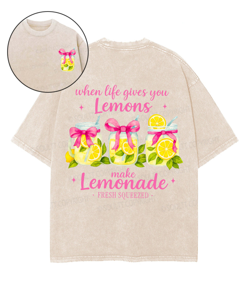 When life gives you Lemons Double Sided Unisex Washed Christian T-shirt Hoodie, Sweatshirt | CiraTrend.com (Image 1)