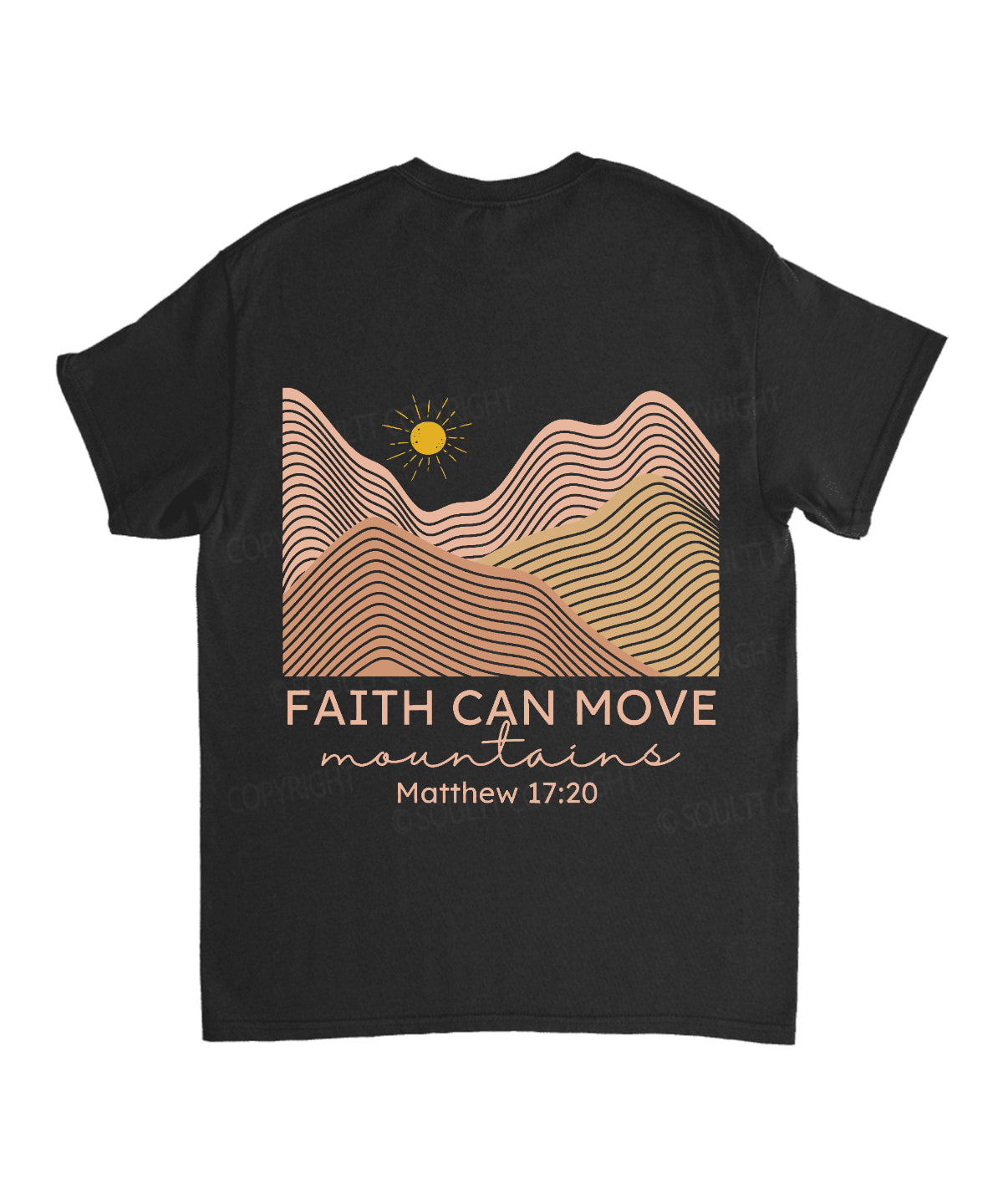 Faith Can Move Mountain Double Sided Unisex Cotton Christian T-Shirt Hoodie, Sweatshirt | CiraTrend.com (Image 5)