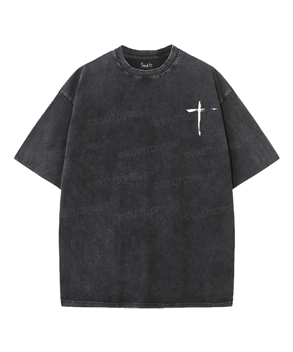 Gym And Jesus Double Sided Unisex Washed Christian T-shirt Hoodie, Sweatshirt | CiraTrend.com (Image 5)