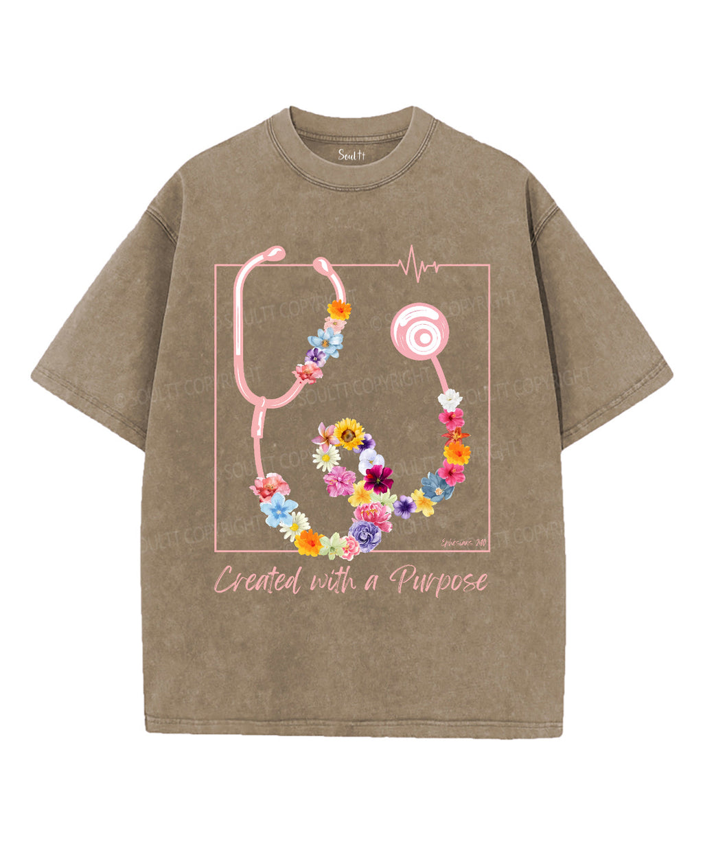 Created Purpose Washed Christian T-Shirts, Hoodie, Sweatshirt