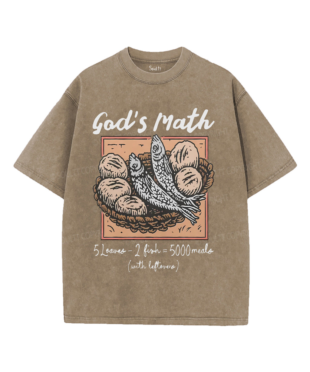 God'S Math SUnisex Washed Christian T-Shirts, Hoodie, Sweatshirt