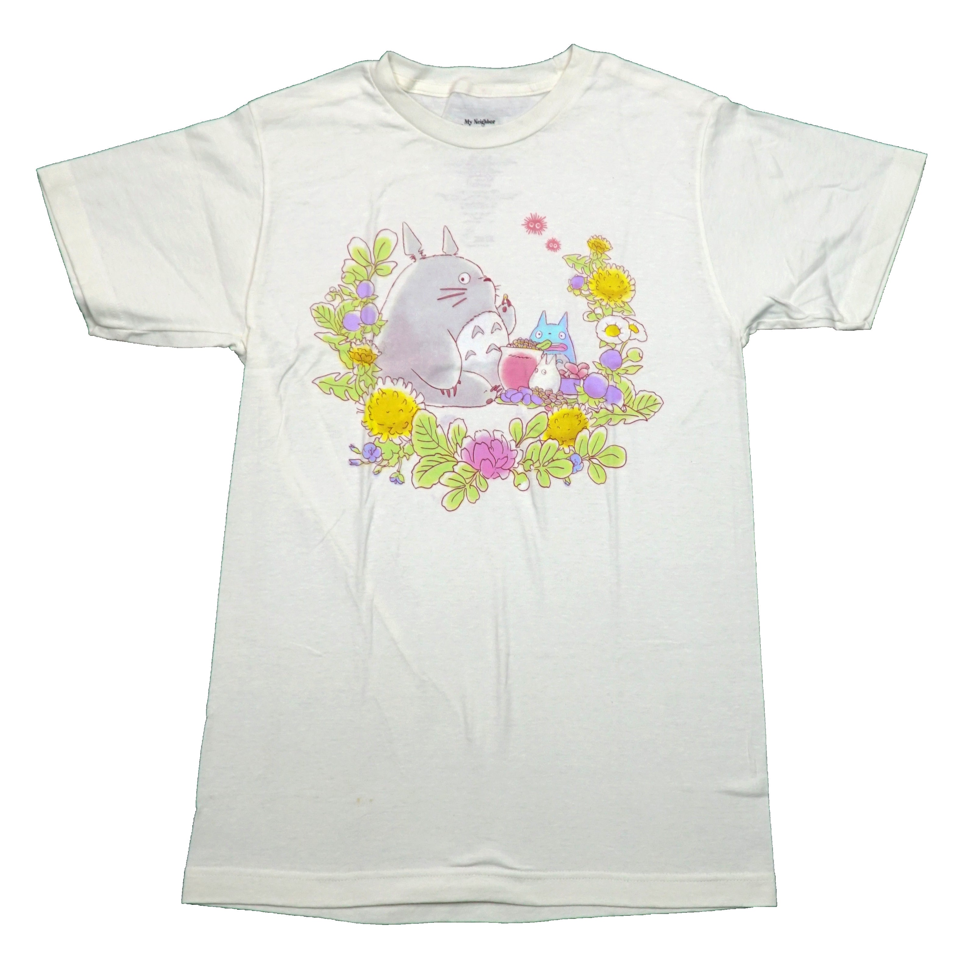 My Neighbor Totoro Mens T-Shirt - Duo Among Flowers Hoodie, Sweatshirt | CiraTrend.com