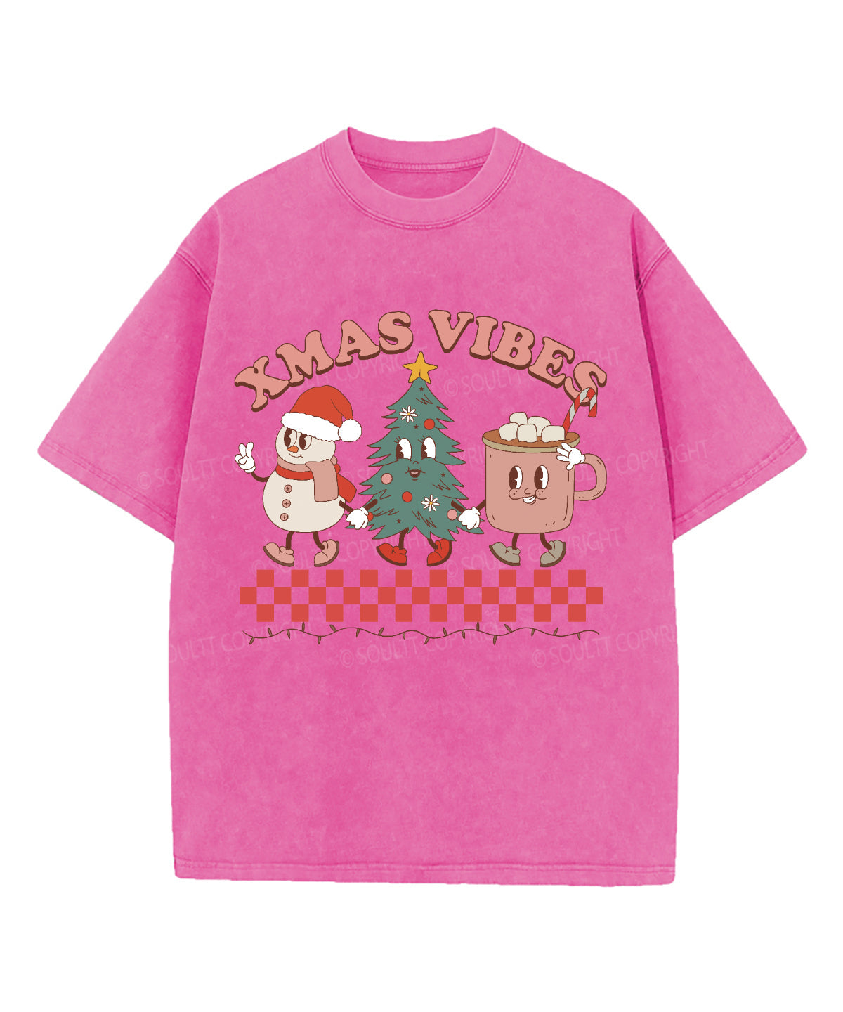 Xmas Vibes Washed Christian T-shirt Hoodie, Sweatshirt | CiraTrend.com (Image 3)